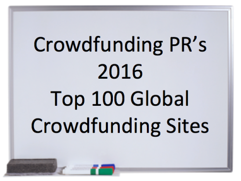 Crowdfunding PR’s 2016 Top 100 Global Crowdfunding Sites