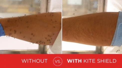 Kite Shield, is a 100% DEET-free spray which when applied renders humans virtually invisible to mosquitoes (including aedes egeypti that carry the Zika Virus)