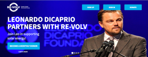 RE-volv and the Leonardo DiCaprio Foundation Offering Hurricane Zones $120,000 of Matching Funds to Install Solar on Schools, Community Centers, Homeless Shelters, and Churches 